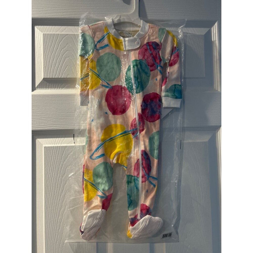Burts Bees Redwood Floral Organic Cotton Pajamas - 3-6 Months